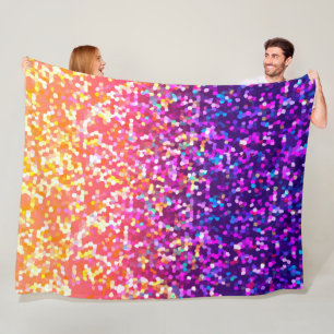 Manta Polar Gráfico de Purpurina Fleece Blanket