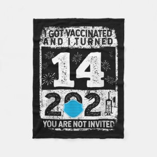 Manta Polar Gráfico humorístico divertido vacunado 2021
