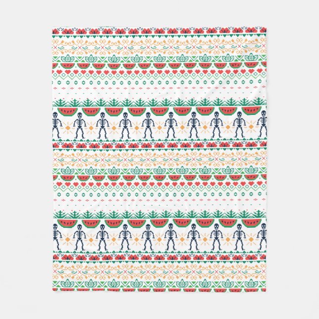 Manta Polar Gráfico mexicano de Frida Kahlo el | (Anverso)