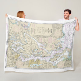 Manta Polar Gráfico náutico de sonido de puget 18440