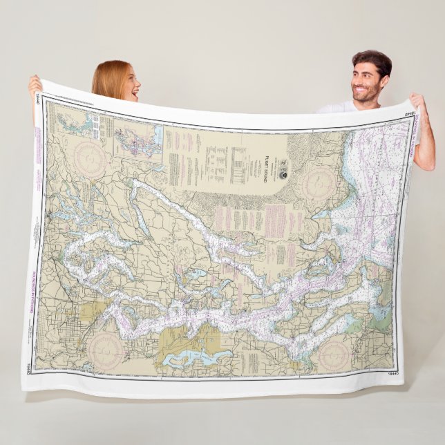 Manta Polar Gráfico náutico de sonido de puget 18440 (In situ)