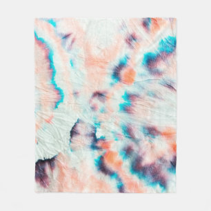 Manta Polar Grafiti de Arte Sucio de Otoño. Tie Dye Shibori. B