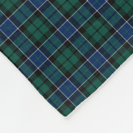 Manta Polar Graham Clan Blue, Green y Black Tartan