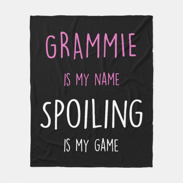 Manta Polar Grammie Grandma Gift para Navidades (Anverso)
