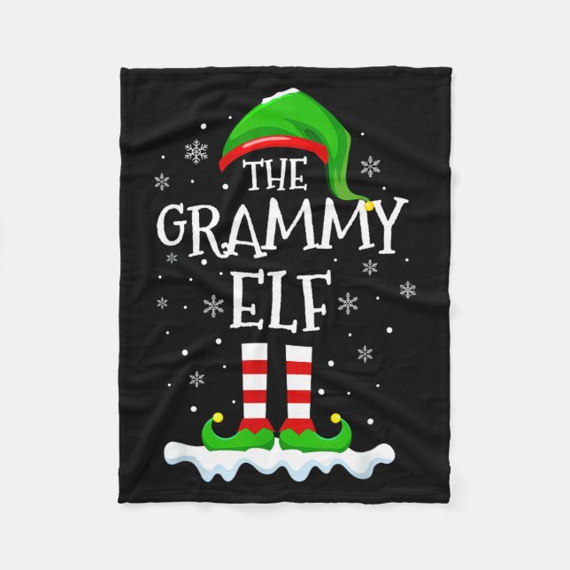 Manta Polar Grammy Elf Squad Xmas Family Matching Group Christ (Anverso)