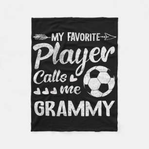 Manta Polar Grammy Fútbol Mi Jugador Favorito Me Llama Grammy