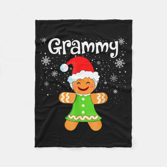 Manta Polar Grammy Gingerbread Family Matching Christmas Women (Anverso)