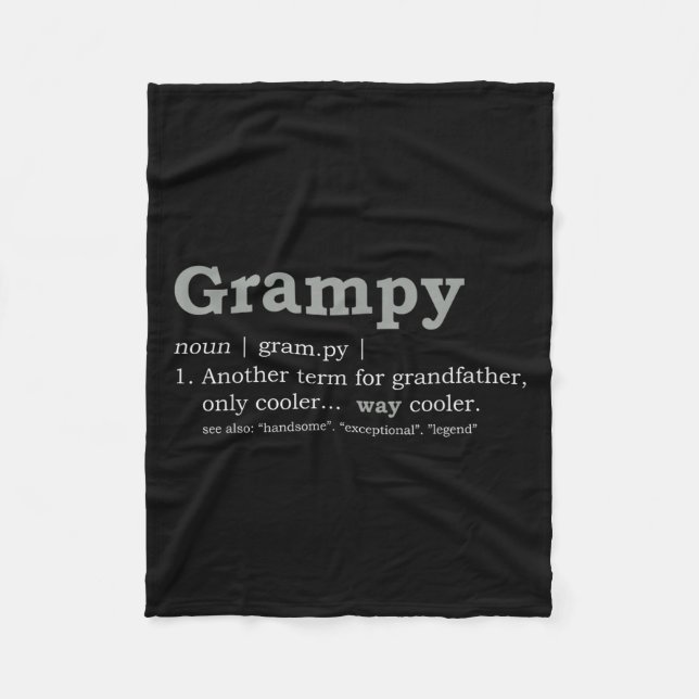 Manta Polar Grampy Design_ Funny Definition  (Anverso)