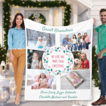 Gran Abuela Collage de fotos Winter Woodland