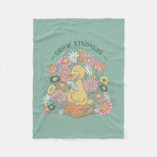 Manta Polar Gran Bird   Grow Kindness Floral Graphic