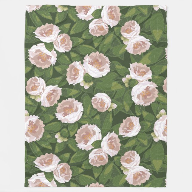 Manta Polar Gran Bloom Camellia Charm Grande (Anverso)