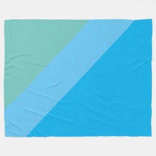 Manta Polar Gran Bonito Dos Tones Azul Azul Azul Bandas De Inc