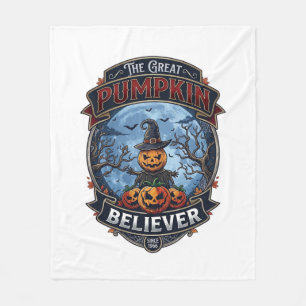 Manta Polar Gran creyente de la calabaza Espantapájaros Bruja