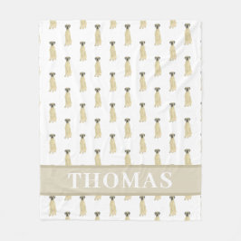 Manta Polar Gran danés personalizado (Ciervo enmascarado) 