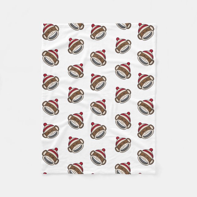 Manta Polar Gran Emoji de monos Sock Smile (Anverso)
