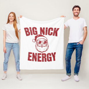 Manta Polar Gran Energía de Nick Chiste Divertido de Santa Gro
