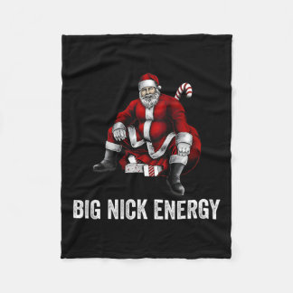 Manta Polar Gran Energía Divertida de Nick Santa Navidad 3