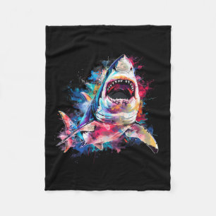 Manta Polar Gran Escúmulo De Tiburones Blancos Buceando El Ama