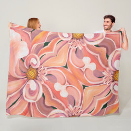 Manta Polar Gran Funda Fleece Peach Dahlia