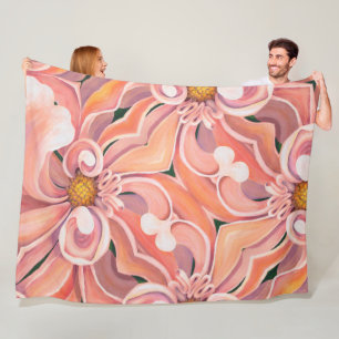 Manta Polar Gran Funda Fleece Peach Dahlia