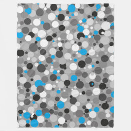 Manta Polar Gran Funda Funda moderna, abstracta, azul, gris,