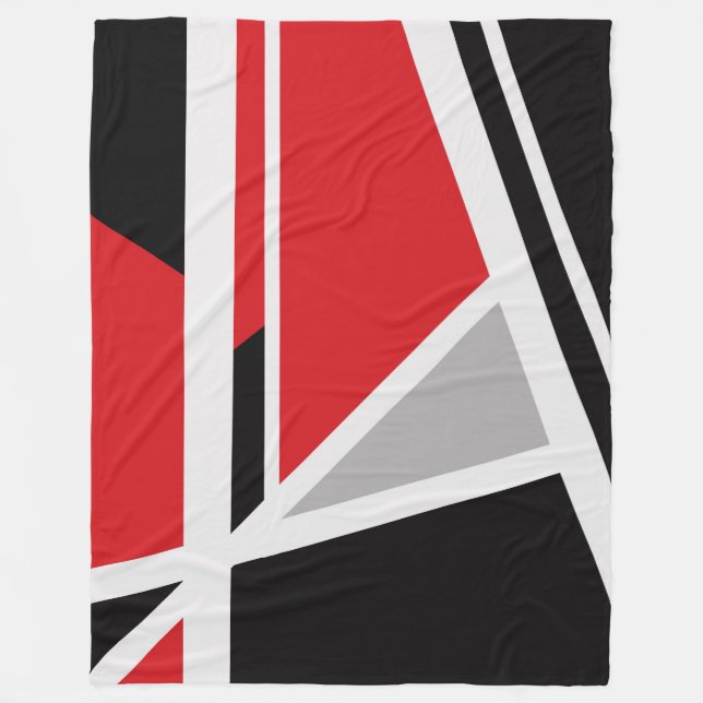 Manta Polar Gran Funda, moderna, abstracta, geométrica, (Anverso)