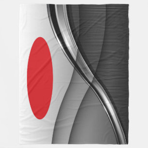 Manta Polar Gran Funda, moderna, abstracta, roja, negra