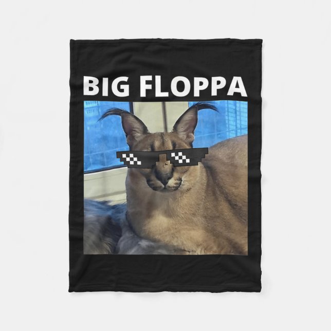 Manta Polar Gran gato meme floppa (Anverso)