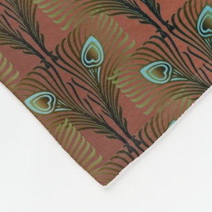 Manta Polar Gran Gatsby Feathers diseño de estilo deco