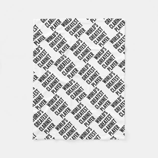 Manta Polar Gran jugador de Clarinet del mundo (Anverso)