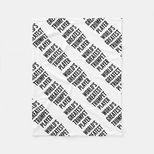 Manta Polar Gran jugador de trompeta del mundo (Anverso)