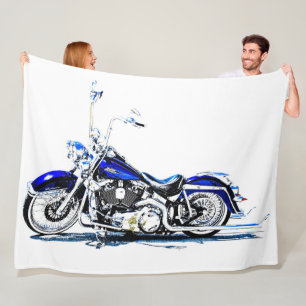 Manta Polar Gran motocicleta Fleece Blanket