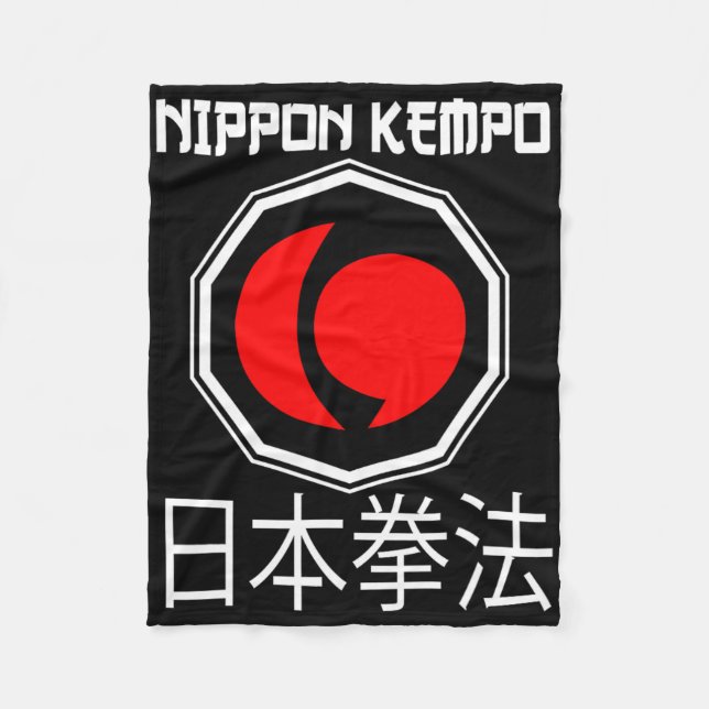 Manta Polar Gran Nippon Kempo Diseño Japón Shorinji Karate (Anverso)