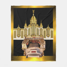 Manta Polar Gran órgano de tubería, acento de regalo organista