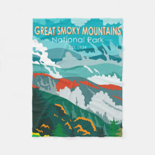 Manta Polar Gran Parque nacional Montañas Smoky Vintage