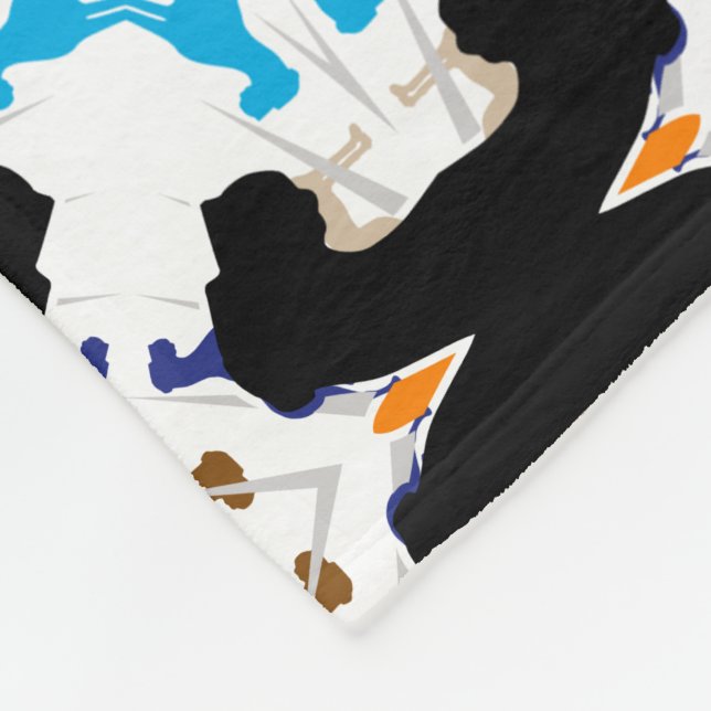 Manta Polar Gran patrón abstracto de danés (Esquina)