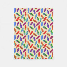 Manta Polar Gran patrón de bloques de construcción para niños 