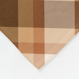 Manta Polar Gran platija moderna, marrón, beige, cobre y tan