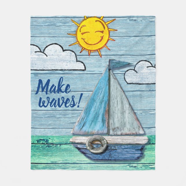 Manta Polar Gran playa de personalizado de Fleece Blanket Drif (Anverso)