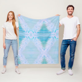 Manta Polar Gran pluma blanca