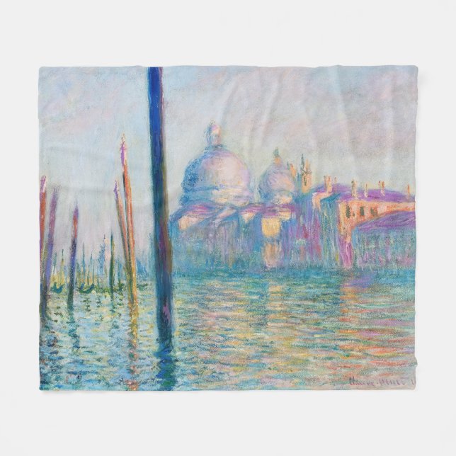 Manta Polar Grand Canal Monet Venice Italy Classic Painting (Frente (Horizontal))