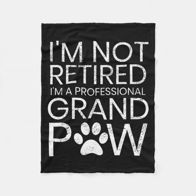 Manta Polar Grand Paw Shirt Retired Professional Grandpaw Funn (Anverso)