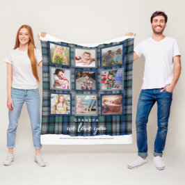 Manta Polar GRANDA FOTO GIFTS - Fleece Collage de fotos TARTAN
