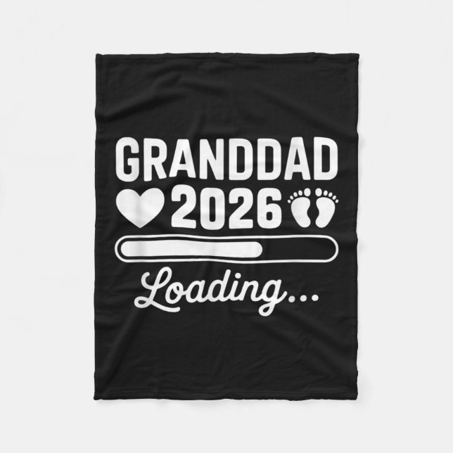 Manta Polar Granddad 2026 Loading New Baby Pregnancy Reveal  (Anverso)