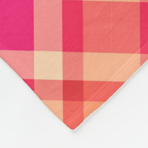 Manta Polar Grande de diseño moderno, Naranja, coral y rosa fu