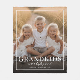 Manta Polar Grandkids Make Life Grand Grandparent Gift Photo