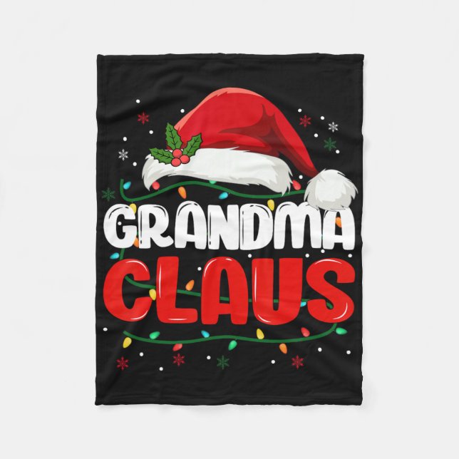 Manta Polar Grandma Claus Christmas Xmas Santa Women Family Ma (Anverso)