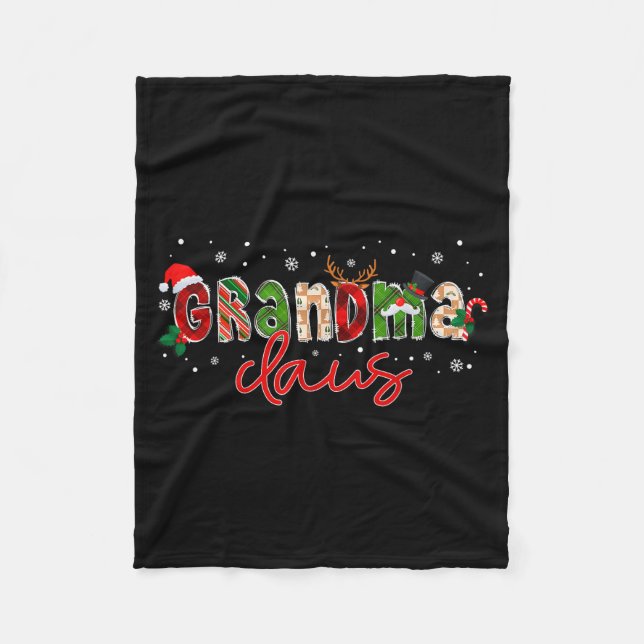 Manta Polar Grandma Claus Santa Claus Family Matching Christma (Anverso)