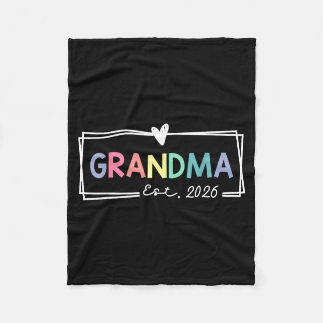 Manta Polar Grandma Est 2026 Promoted To Grandma 2026 For Gran (Anverso)