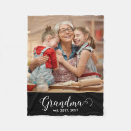 Manta Polar Grandma Established Script Gift Photo